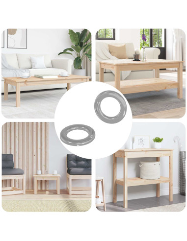 Rondelle 2 pcs Argento 10 x 10 x 0,8 mm Ferro