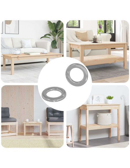 Rondelle 2 pcs Argento 10 x 10 x 0,8 mm Ferro