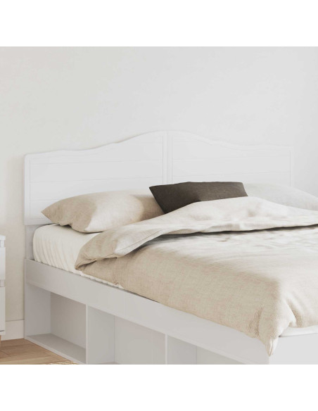 Testiera con testiera Bianco 160 cm Legno multistrato