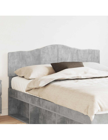 Testiera con testiera Grigio cemento 140 cm Legno multistrato