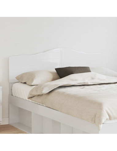 Testiera con testiera Bianco Lucido 140 cm Legno multistrato