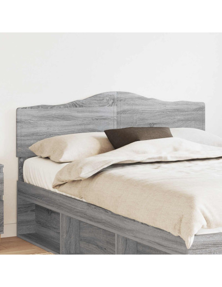 Testiera con testiera Grigio Sonoma 140 cm Legno multistrato