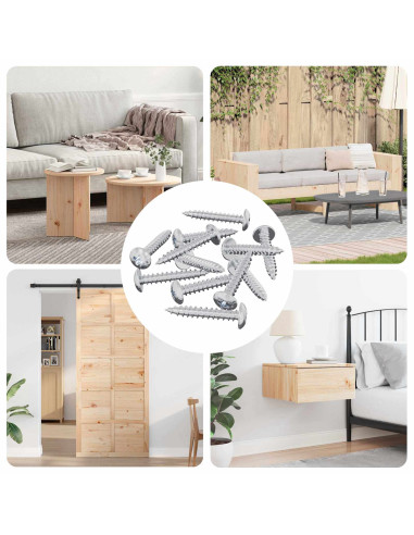 Chiodo autofilettante 12 pcs Zincato 4 x 25 mm Acciaio