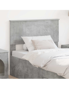 Testiera con testiera Grigio cemento 90 cm Legno multistrato