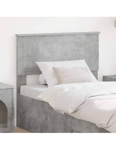 Testiera con testiera Grigio cemento 90 cm Legno multistrato