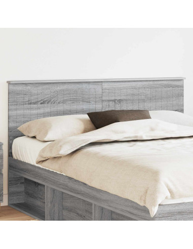 Testiera con testiera Grigio Sonoma 150 cm Legno multistrato