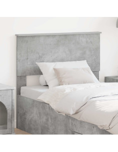 Testiera con testiera Grigio cemento 90 cm Legno multistrato