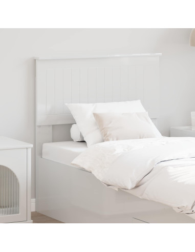 Testiera con testiera Bianco Lucido 80 cm Legno multistrato