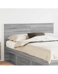 Testiera con testiera Grigio Sonoma 140 cm Legno multistrato