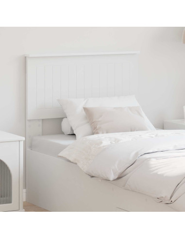 Testiera con testiera Bianco 75 cm Legno multistrato