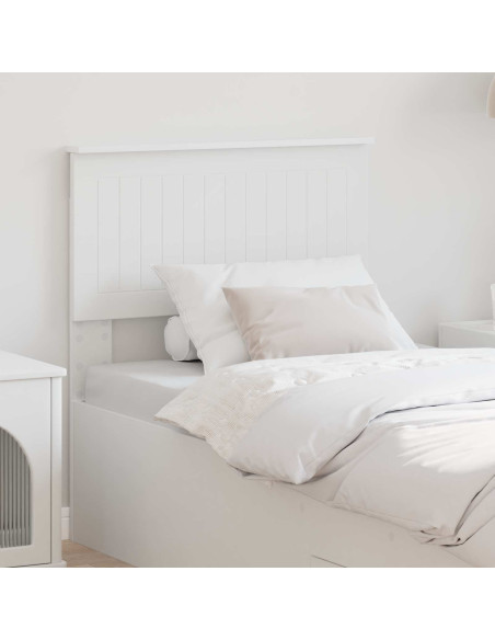 Testiera con testiera Bianco 75 cm Legno multistrato