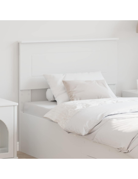 Testiera con testiera Bianco 80 cm Legno multistrato