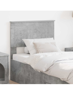 Testiera con testiera Grigio cemento 75 cm Legno multistrato