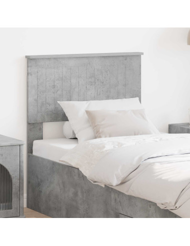 Testiera con testiera Grigio cemento 75 cm Legno multistrato