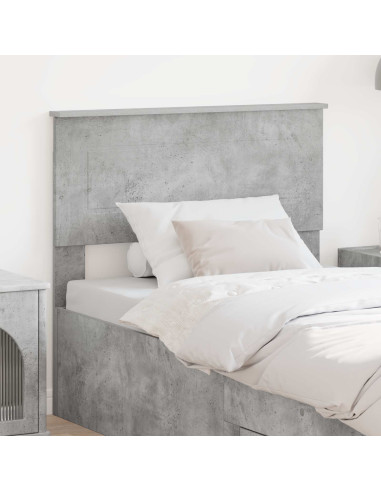 Testiera con testiera Grigio cemento 80 cm Legno multistrato