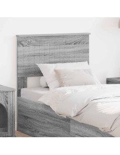 Testiera con testiera Grigio Sonoma 75 cm Legno multistrato