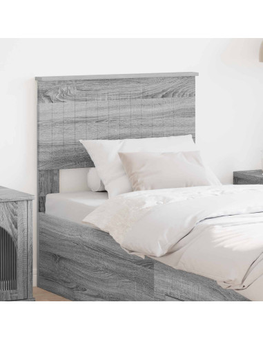 Testiera con testiera Grigio Sonoma 75 cm Legno multistrato