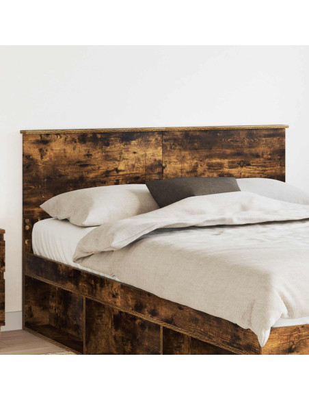 Testiera con testiera Rovere fumé 140 cm Legno multistrato