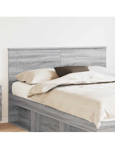 Testiera con testiera Grigio Sonoma 140 cm Legno multistrato