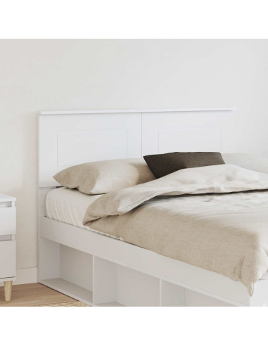 Testiera con testiera Bianco 135 cm Legno multistrato