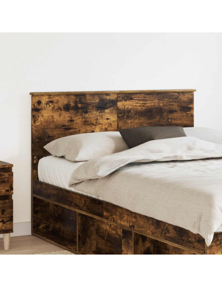 Testiera con testiera Rovere fumé 135 cm Legno multistrato