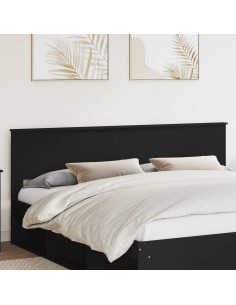 Testiera con testiera Rovere Nero 200 cm Legno multistrato