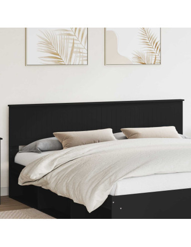 Testiera con testiera Rovere Nero 200 cm Legno multistrato