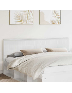 Testiera con testiera Bianco Lucido 200 cm Legno multistrato