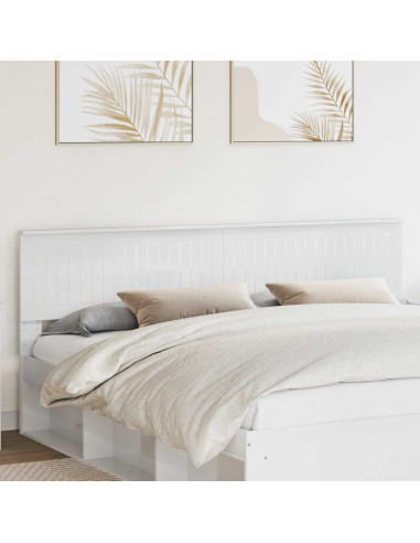 Testiera con testiera Bianco Lucido 200 cm Legno multistrato