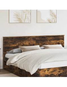 Testiera con testiera Rovere fumé 200 cm Legno multistrato