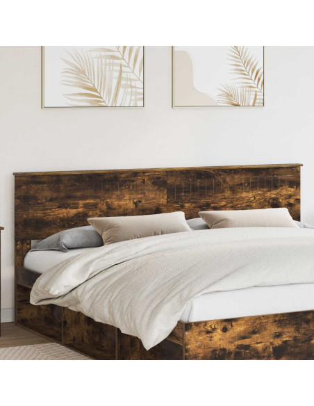 Testiera con testiera Rovere fumé 200 cm Legno multistrato