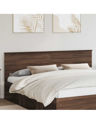 Testiera con testiera Rovere Marrone 200 cm Legno multistrato