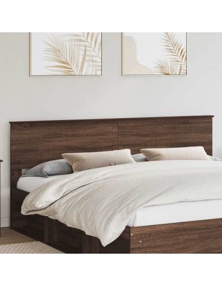 Testiera con testiera Rovere Marrone 200 cm Legno multistrato