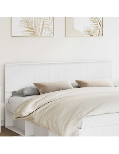 Testiera con testiera Bianco 180 cm Legno multistrato