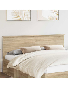 Testiera con testiera Rovere Sonoma 180 cm Legno multistrato