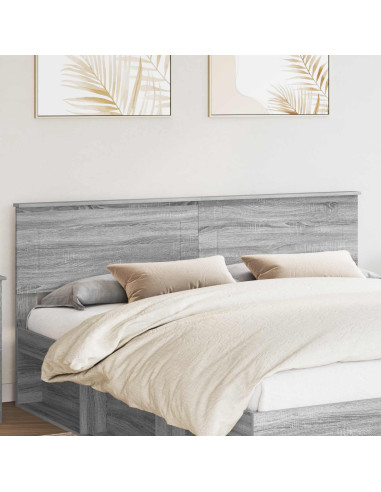 Testiera con testiera Grigio Sonoma 180 cm Legno multistrato