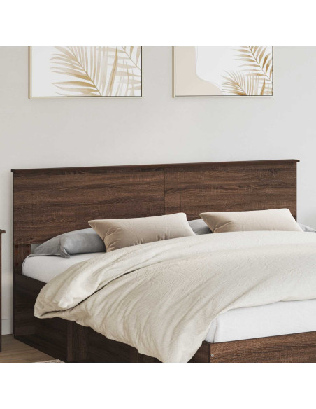 Testiera con testiera Rovere Marrone 180 cm Legno multistrato