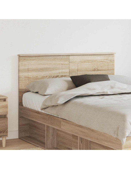 Testiera con testiera Rovere Sonoma 120 cm Legno multistrato