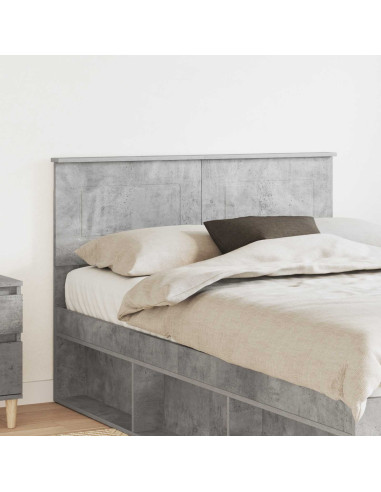 Testiera con testiera Grigio cemento 120 cm Legno multistrato