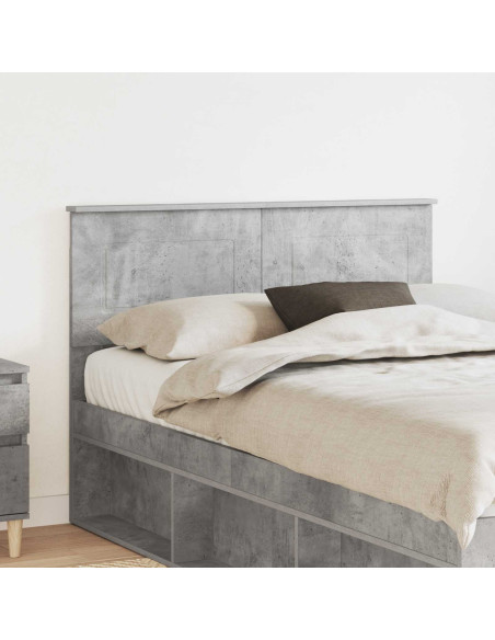 Testiera con testiera Grigio cemento 120 cm Legno multistrato