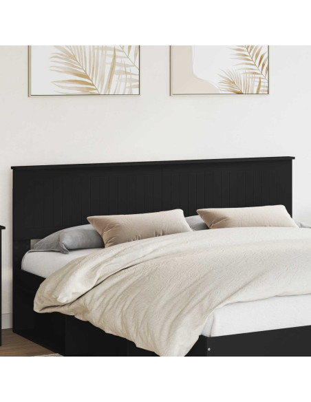 Testiera con testiera Rovere Nero 180 cm Legno multistrato
