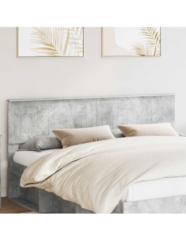 Testiera con testiera Grigio cemento 180 cm Legno multistrato