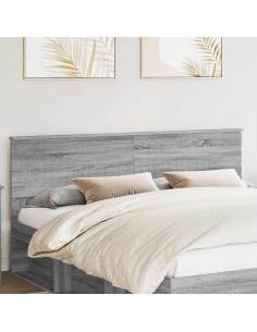 Testiera con testiera Grigio Sonoma 180 cm Legno multistrato