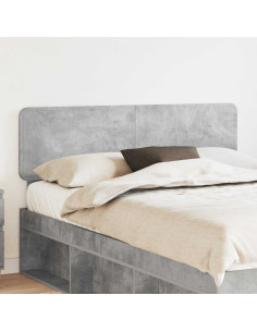 Testiera con testiera Grigio cemento 160 cm Legno multistrato