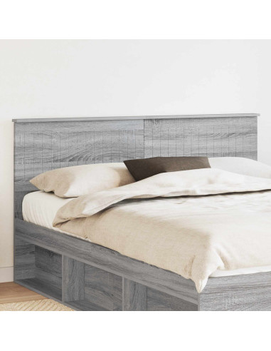 Testiera con testiera Grigio Sonoma 160 cm Legno multistrato