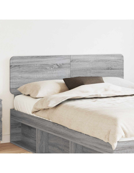 Testiera con testiera Grigio Sonoma 150 cm Legno multistrato