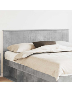 Testiera con testiera Grigio cemento 150 cm Legno multistrato