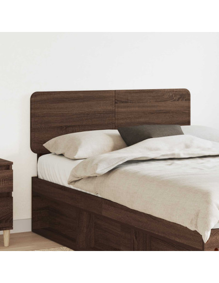 Testiera con testiera Rovere Marrone 135 cm Legno multistrato