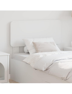 Testiera con testiera Bianco 80 cm Legno multistrato