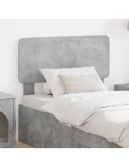 Testiera con testiera Grigio cemento 80 cm Legno multistrato